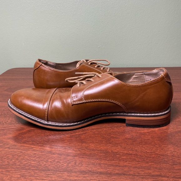 Dexter | Alec Cap Toe Comfort Oxford Cognac Vegan Leather - 8.5 - Picture 4 of 11